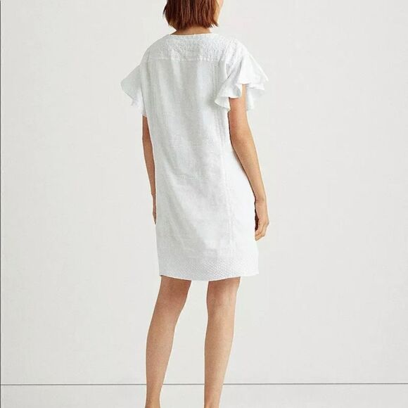 Ralph Lauren White cotton dress size 4 NWT - Picture 2 of 16